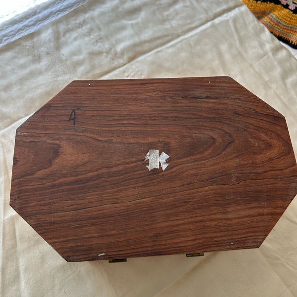 Wooden Jewelry Box with Geometric Design - Picture 7 of 13